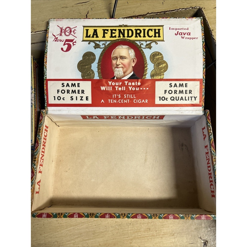 Vintage Tobacco Boxes King Edward the Seventh Mild Tobaccos Empty &La Fendrich - Picture 9 of 12
